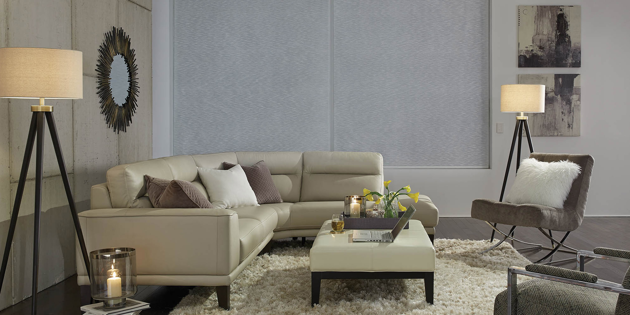 Lutron Living Room Evening