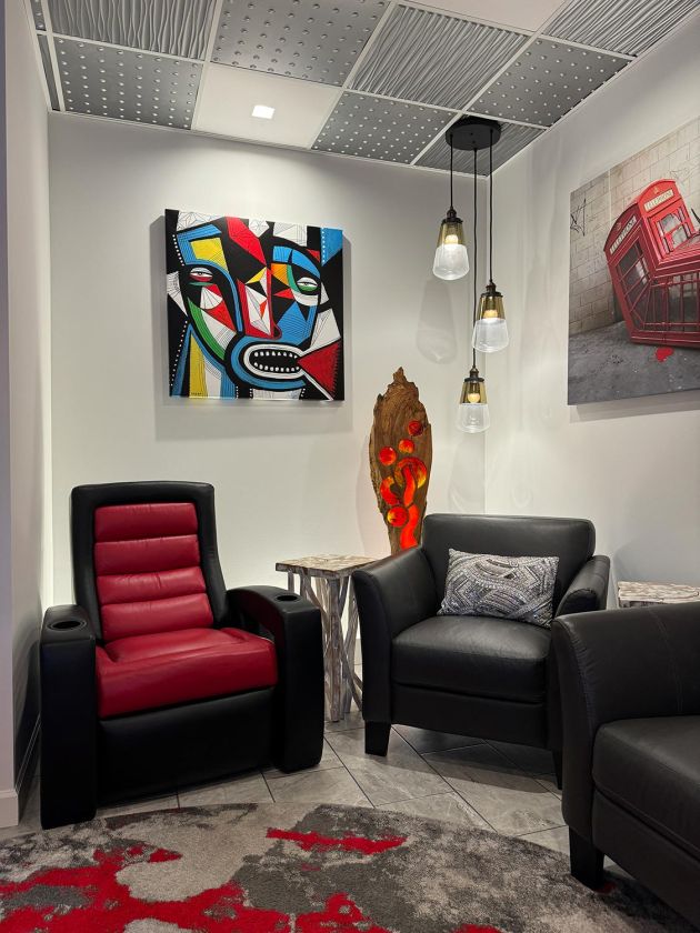 Innovative Control Systems Showroom - Living room with home theater seating