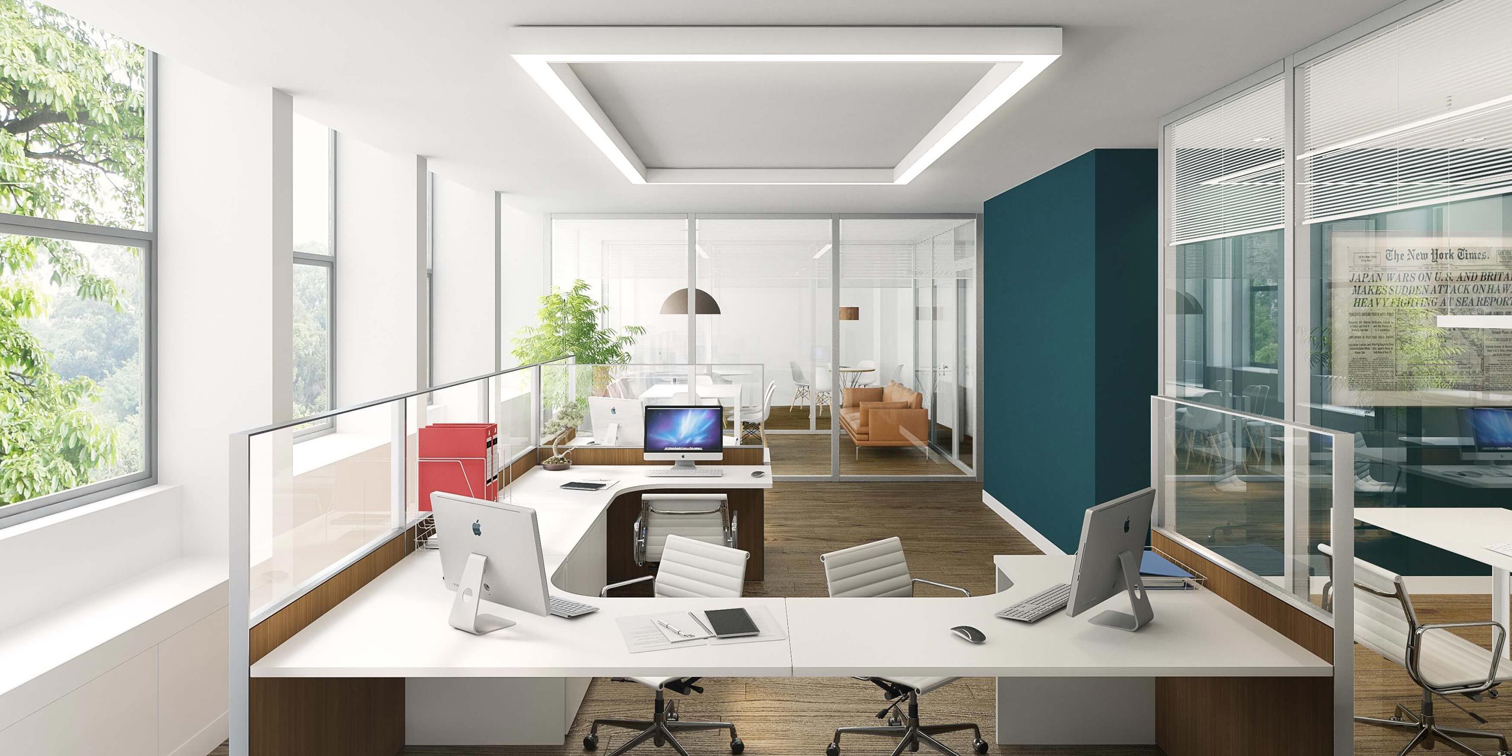 Professional Office with Lutron shades
