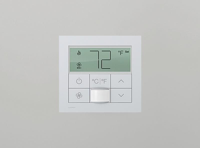 Lutron Temperature Control panel