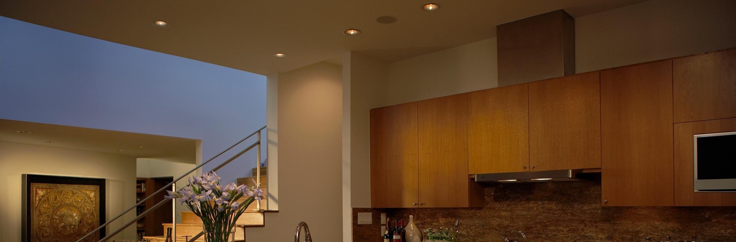 Retrofit LED Lamps in a kitchen